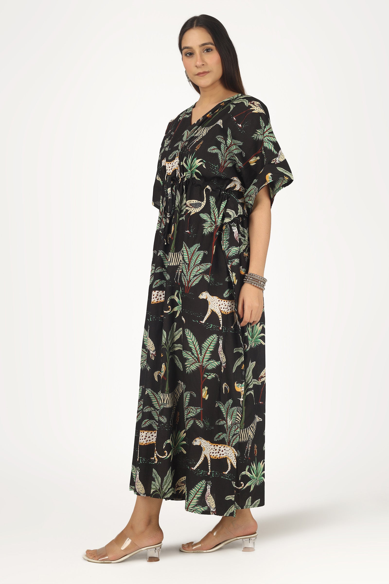 Black Jungle 100 Cotton Kaftan