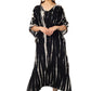 Midnight Streak | Black Tie Dye Kaftan