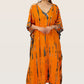 Tangerine Tide | Orange Tie Dye Kaftan