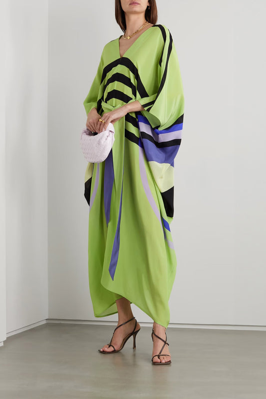 Jungle Jewel | Green Kaftan