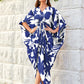 Knotty Nice | Blue Floral Kaftan Dress