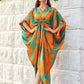 Knotty Nice | Orange Floral Kaftan Dress