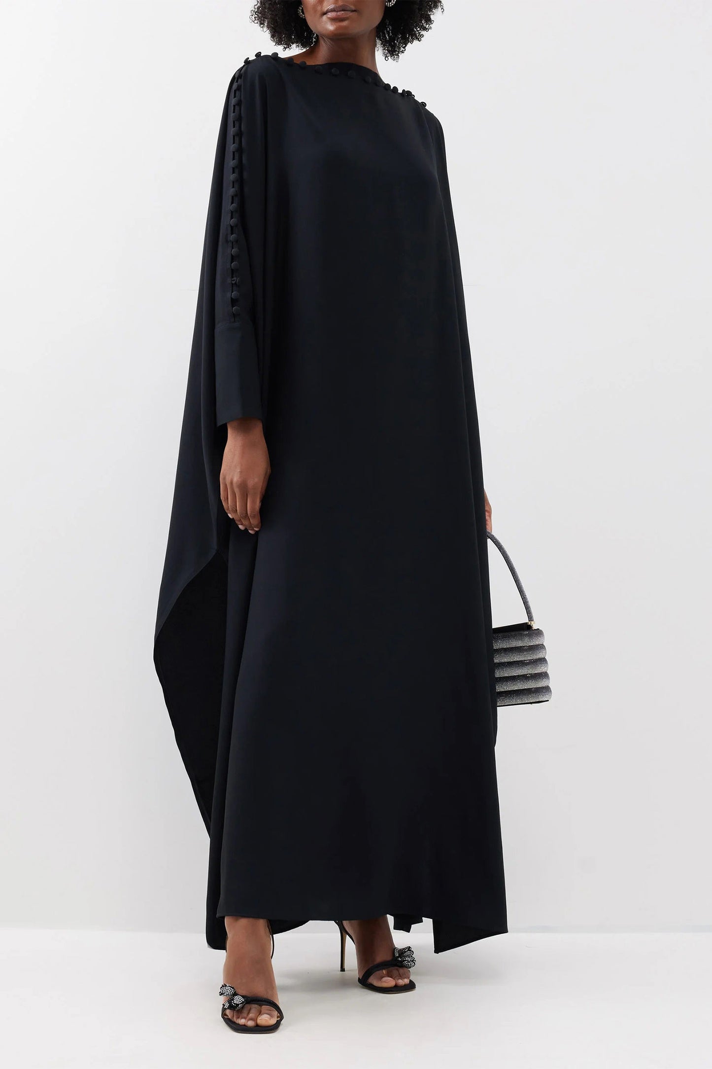 Serene Silhouette | Black Kaftan