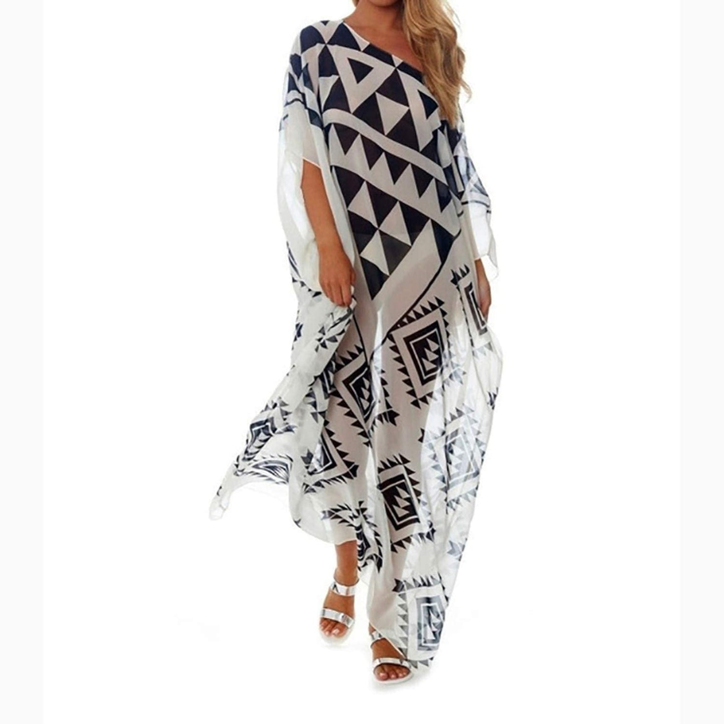 Tribal Tapestry | Black & White Kaftan