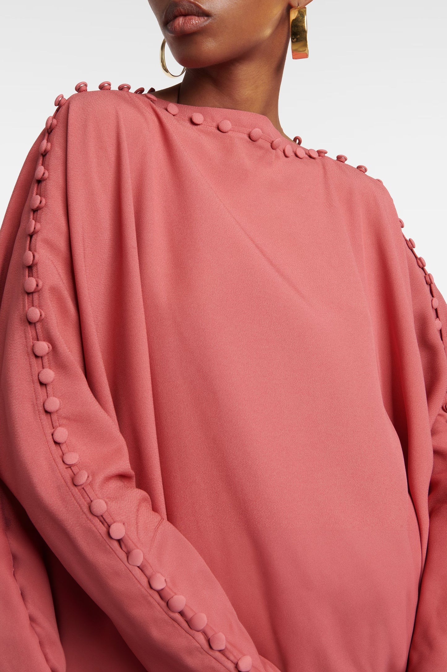 Serene Silhouette | Peach Kaftan