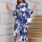 Knotty Nice | Blue Floral Kaftan Dress