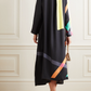 Brushstroke Beauty | Black Party-Wear Kaftan