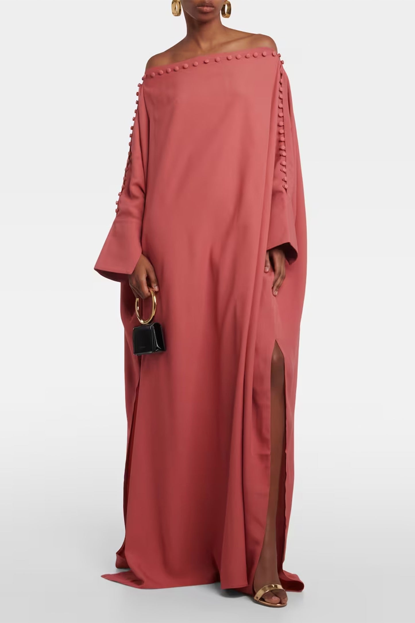 Serene Silhouette | Peach Kaftan