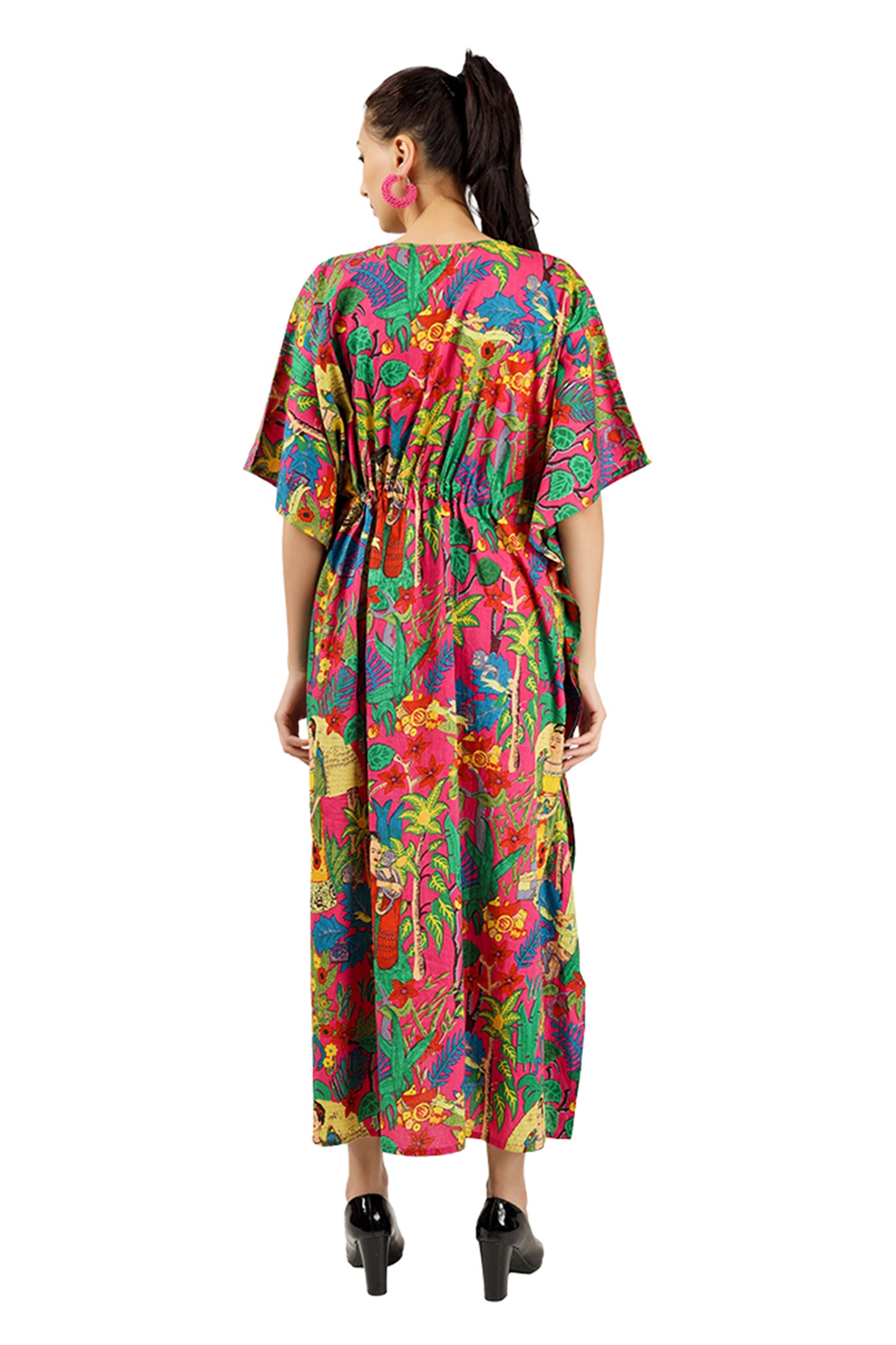 Pink Frida | 100% Cotton Kaftan