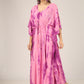 Pink Stripes | 100% Rayon Pink Kaftan With Pockets