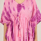 Pink Stripes | 100% Rayon Pink Kaftan With Pockets