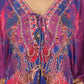 Orchid Oasis | Purple Luxe Art Silk Kaftan