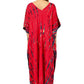 Scarlet Skyline | Red Tie Dye Kaftan