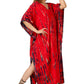 Scarlet Skyline | Red Tie Dye Kaftan