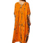 Tangerine Tide | Orange Tie Dye Kaftan