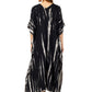 Midnight Streak | Black Tie Dye Kaftan