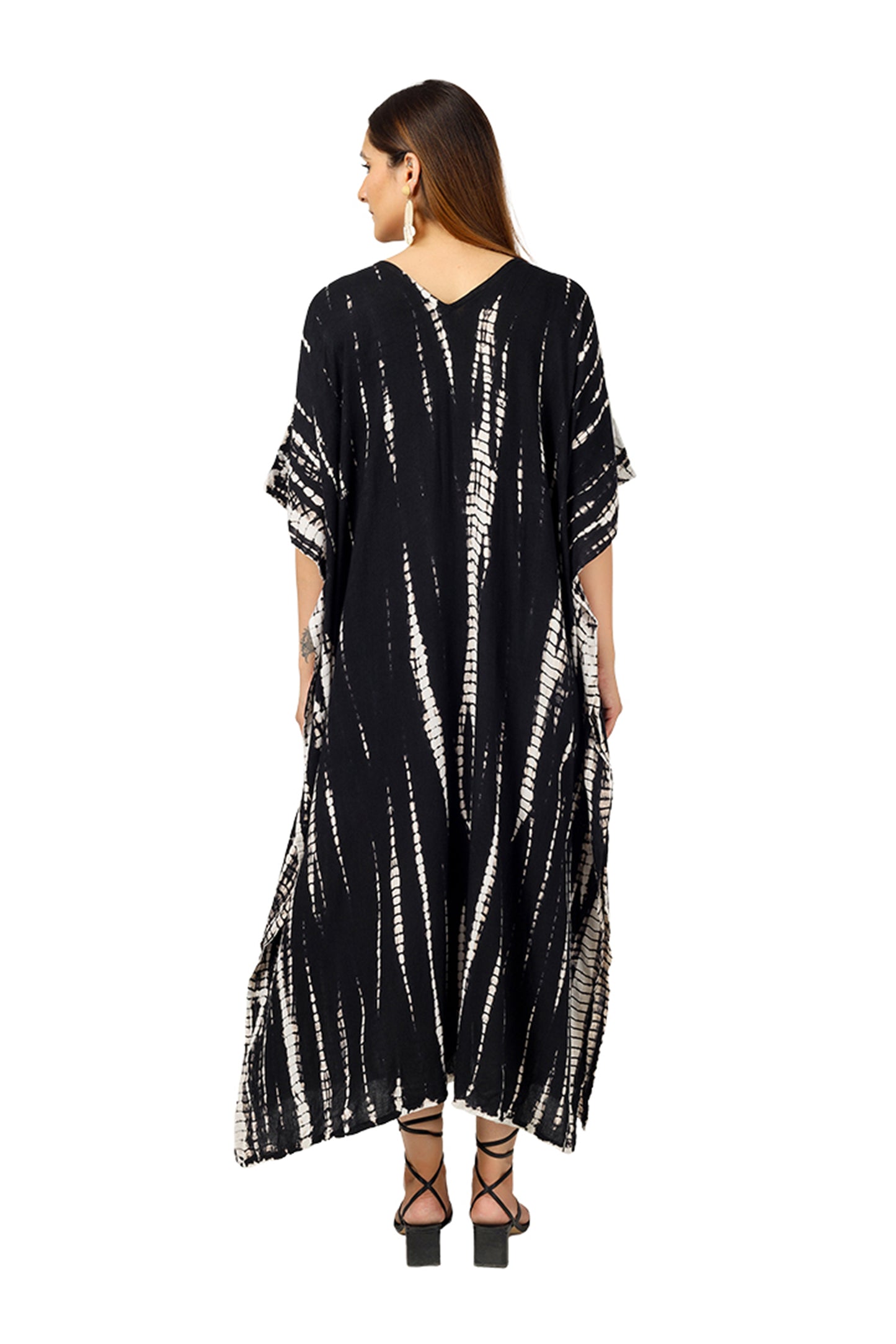 Midnight Streak | Black Tie Dye Kaftan