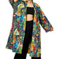 Blue Frida | 100% Cotton Kimono With Pockets