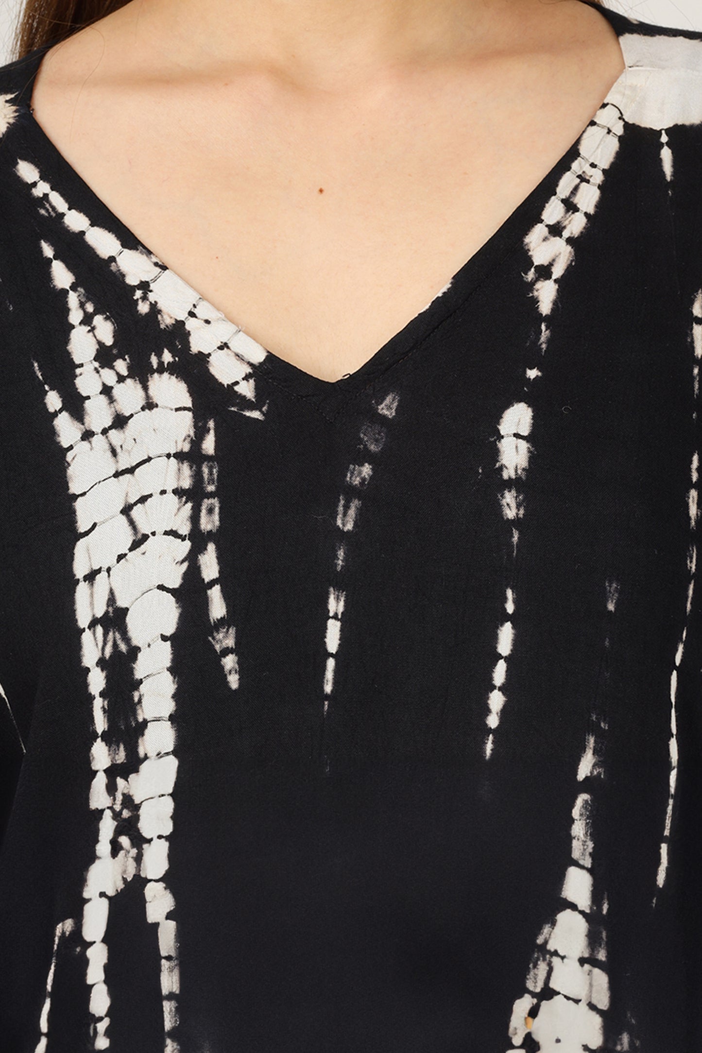 Midnight Streak | Black Tie Dye Kaftan