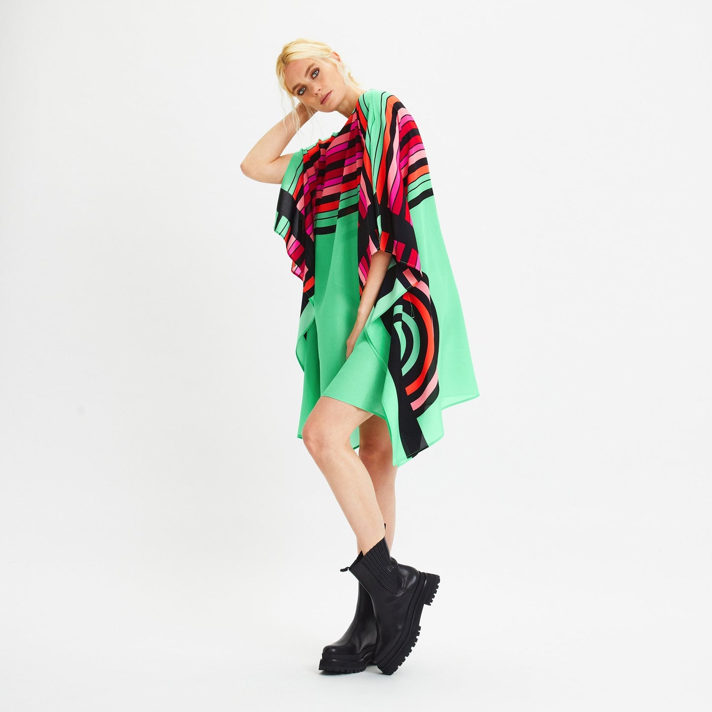 Watermelon Wonder | Pink Green Kaftan